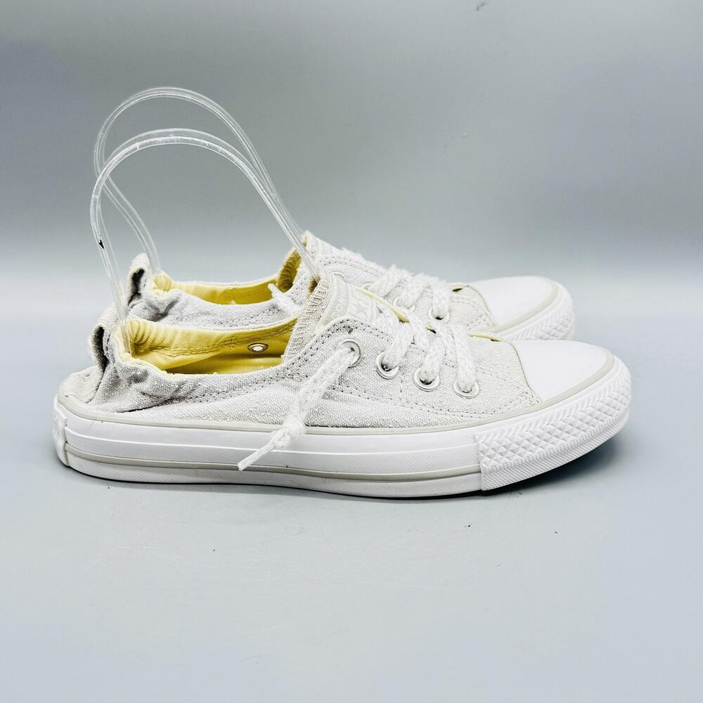 Converse Shoes Womens 6 Gray Canvas Chuck Taylor All Star Shoreline Sneakers